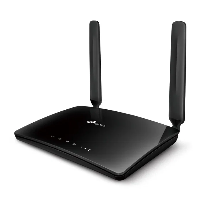 TP-Link Archer MR200 Router 4G LTE AC750 Dual Band (2.4GHz/5GHz) Wi-Fi 5, 4 Puertos Ethernet LAN, Negro
