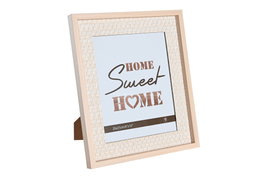 DKD Home Decor Marco de Fotos 20x25 cm Ratan MDF Beige