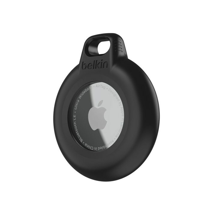 Belkin Secure Holder impermeable con llavero para Apple AirTag, Negro