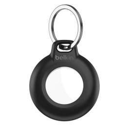 Belkin Secure Holder impermeable con llavero para Apple AirTag, Negro