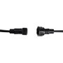 Thorgeon Guirnalda 100 portalámparas 50 m IP44 E27 Negro Cable para Exterior Interior 220-240V 2000W