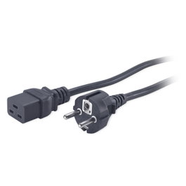 APC Cable de alimentación IEC 60320 C19 a CEE 7/7m, 2,5m, Negro