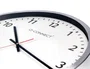 Q-connect Reloj de Pared Redondo Oficina Plástico 50 cm Marco Cromado