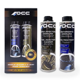 OCC Motorsport ZOCCA0006 Pack Tratamiento Pre-ITV Gasolina - Limpia Sistema de Combustible e Inyectores, Motor Gasolina