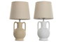 DKD Home Decor Lámpara de Sobremesa de Cerámica con Asa, Surtida