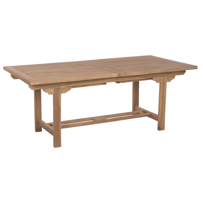 DKD Home Decor Mesa Comedor Set 9 Teca Extensible