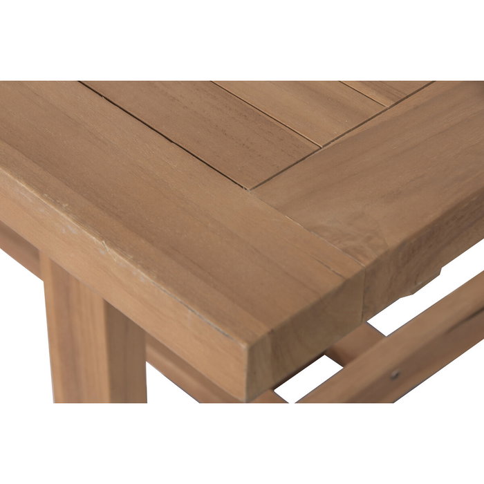 DKD Home Decor Mesa Comedor Set 9 Teca Extensible