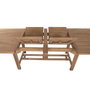 DKD Home Decor Mesa Comedor Set 9 Teca Extensible