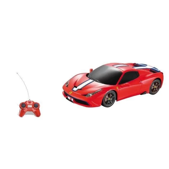 Mondo Coche a control remoto Ferrari 458 Italia Spec Escala 1:24 RC 8 km/h para niños a partir de 3 años