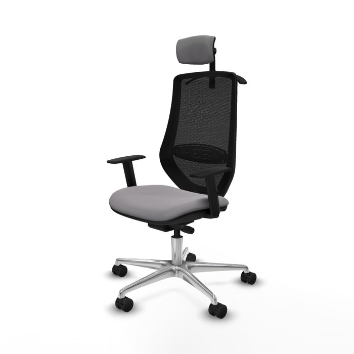 PIQUERAS Y CRESPO Silla de oficina Mardos Gris y Negro PIQUERAS Y CRESPO Silla de oficina Mardos Gris y Negro