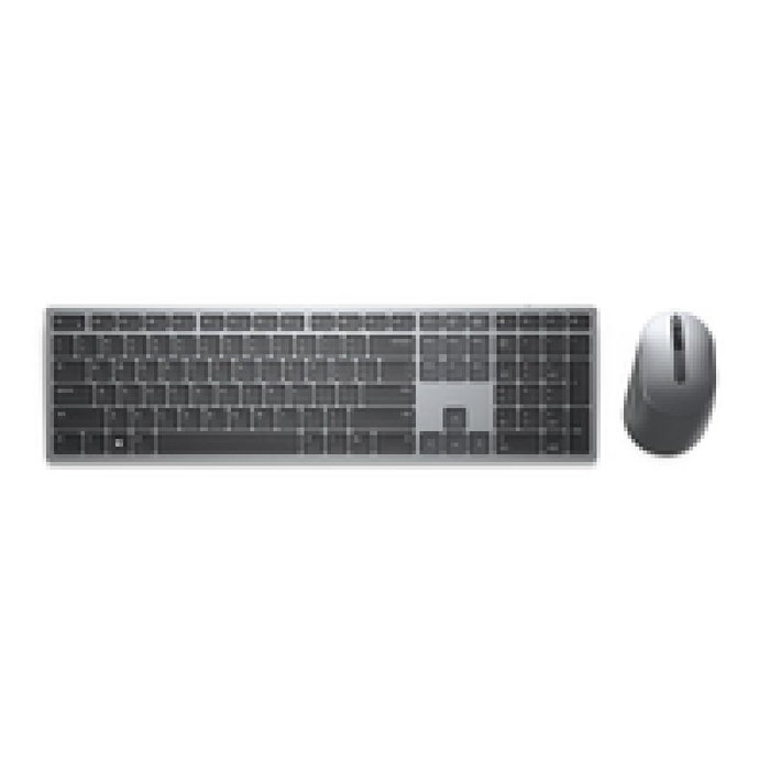 Dell Pro Plus Teclado y Ratón Inalámbricos KM7321W – QWERTZ Alemán, Gris Titanio, 4000 DPI