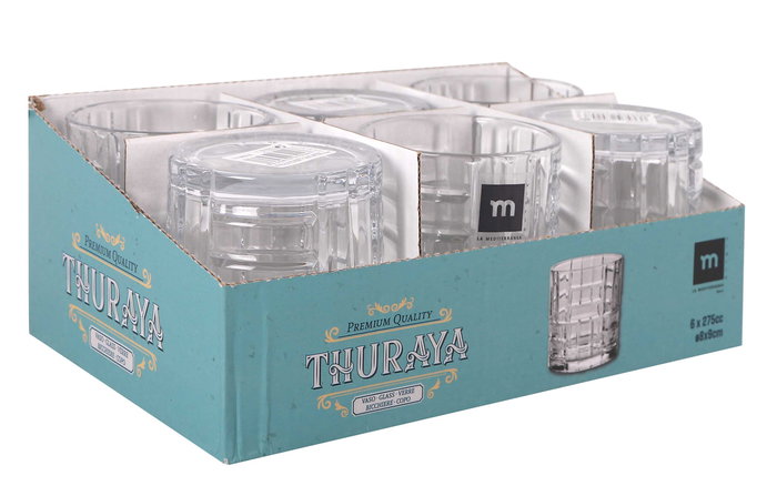 La Mediterranea Vaso Thuraya 275 cc ø8x9 cm (48 Unidades)