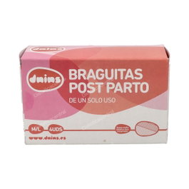 DNINS Braga Desechable Post Parto Malla Elast T/M-L 4 Unidades
