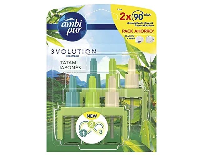 Ambi Pur 3Volution con difusor y recambio Tatami Japonés 21 ml Ambi Pur 3Volution con difusor y recambio Tatami Japonés 21 ml