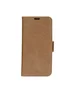 Dbramante1928 CO61GT001670 Funda Cartera de Cuero Bronceado para Apple iPhone 12 / 12 Pro (6.1") - Con Soporte, Protección RFID y Carga Inalámbrica