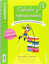 SANTILLANA, CUADERNO CÁLCULO 1ºPRIMARIA. ENTRÉNATE - Santillana