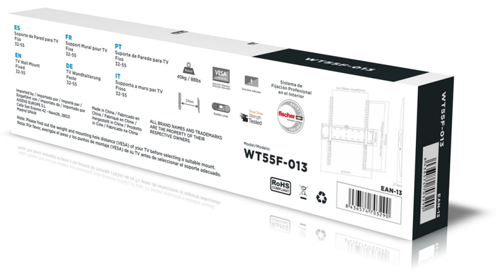 Aisens Soporte de Pared WT55F-013 para TV/Monitor de 32-55 pulg. Aisens Soporte de Pared WT55F-013 para TV/Monitor de 32-55 pulg.