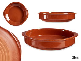 La Dehesa Cazuela Redonda Barro Refractario Miel Diámetro 28 cm (Set de 8)