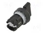 SIEMENS Interruptor rotativo SIRIUS ACT de 3 posiciones, 22mm, negro