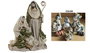 DKD Home Decor Nacimiento de Poliéster Azul y Blanco 24x14x34 cm