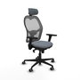 PIQUERAS Y CRESPO Silla de oficina Jorquera Gris con mecanismo Sincro