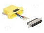 DeLOCK 67096 Adaptador D-Sub 25 Macho a RJ12 Hembra Amarillo