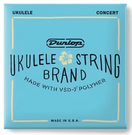 Dunlop Juego de Cuerdas para Ukelele Concert, Calibres .026 .031 .036 .026, Sonido Nítido y Estable