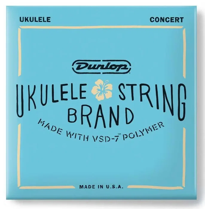 Dunlop Juego de Cuerdas para Ukelele Concert, Calibres .026 .031 .036 .026, Sonido Nítido y Estable