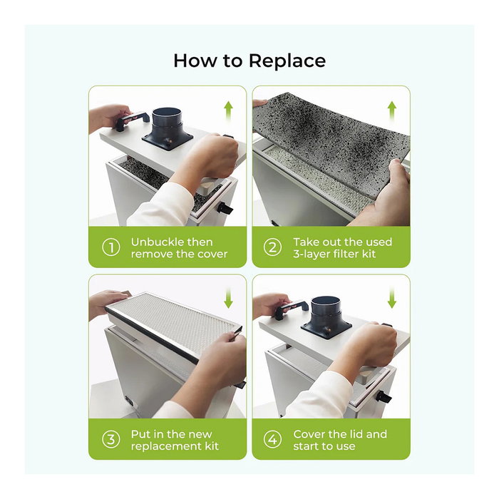 Creality 4008060112 Purificador de Humo para Impresora 3D Falcon2 PRO 22W/40W/60W - Negro, Gris