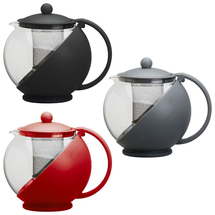 Cook Concept Tetera con Filtro 1.2 L para Infusiones de Metal y Cristal Cook Concept Tetera con Filtro 1.2 L para Infusiones de Metal y Cristal