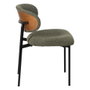 Silla Verde Tejido-Metal Salón 50 X 54 X 73,50 cm (Set de 4)