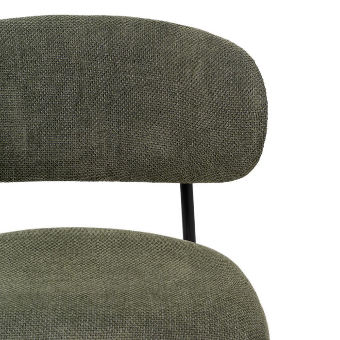 Silla Verde Tejido-Metal Salón 50 X 54 X 73,50 cm (Set de 4)