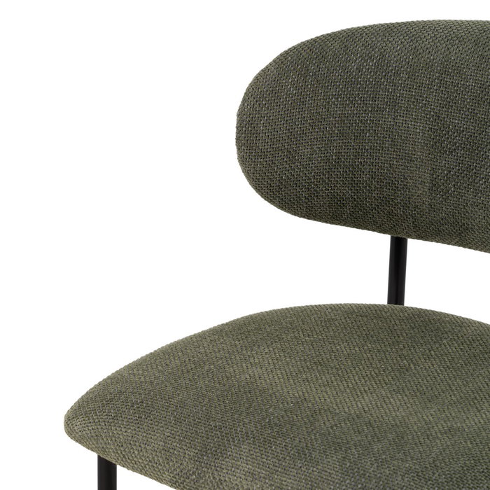 Silla Verde Tejido-Metal Salón 50 X 54 X 73,50 cm (Set de 4)