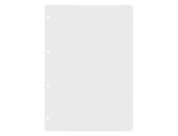 Liderpapel Recambio A4 100 Hojas 60gr Liso Sin Margen 4 Taladros