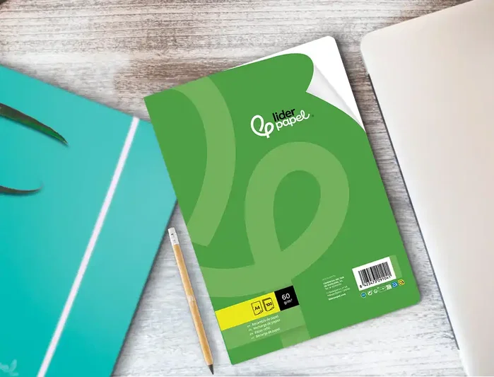 Liderpapel Recambio A4 100 Hojas 60gr Liso Sin Margen 4 Taladros