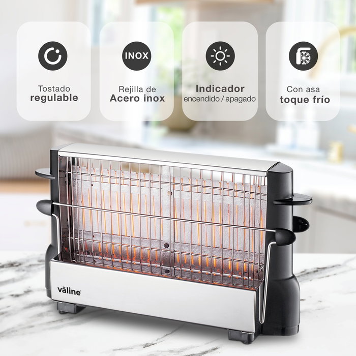 Väline Tostadora vertical Multispace inoxidable 700W