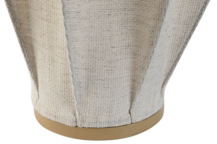 DKD Home Decor Lámpara de pie de lino y cuerda Natural 38x38x100 cm
