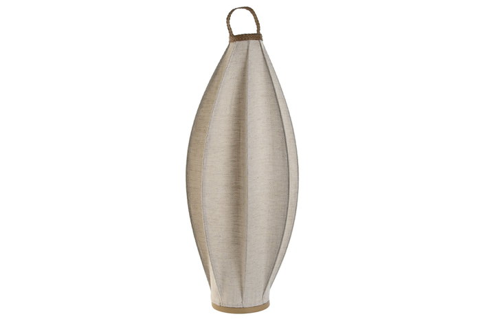 DKD Home Decor Lámpara de pie de lino y cuerda Natural 38x38x100 cm