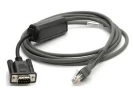 Zebra CBA-R10-S07ZBR Cable de Serie Negro 2,13 m DB9 RJ-45