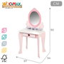 Woomax Tocador Infantil de Madera con Silla 50x34x92 cm, a partir de 3 años
