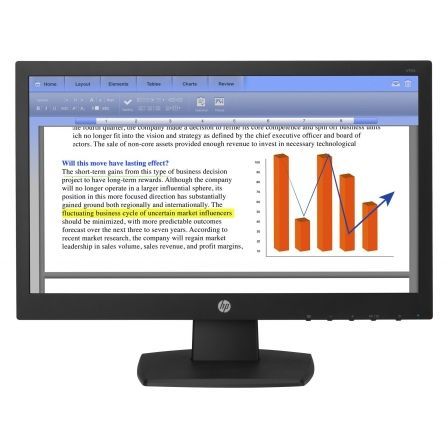 MONITOR HP V194 - 18.5"/46.9CM LED - 1366*768 - 16:9 - 200CD/M2 - 5MS - CONTRASTE DINÁMICO 5000000:1 - VGA