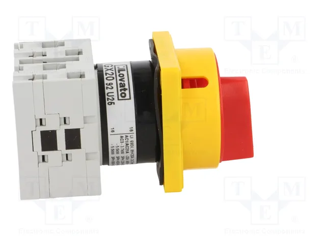 LOVATO ELECTRIC Interruptor de leva 20A 0-1 con 2 posiciones estables