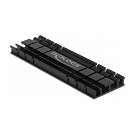 DeLOCK Disipador de calor plano 70 mm para módulo M.2, Negro