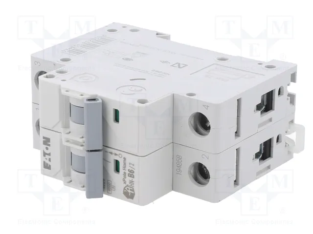 EATON ELECTRIC Interruptor magnetotérmico HN-B6/2 de 2 polos, 6A, 6kA EATON ELECTRIC Interruptor magnetotérmico HN-B6/2 de 2 polos, 6A, 6kA