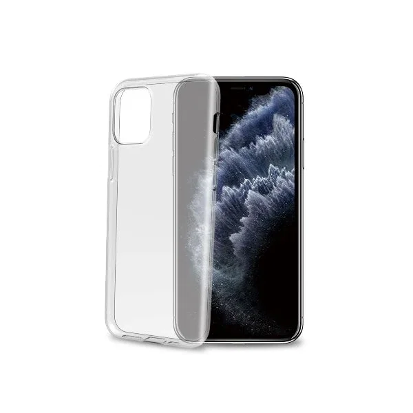 Celly Funda Gelskin Transparente para Apple iPhone 11 Pro, TPU, Protectora Resistente a Rayones y Polvo, Compatible con Pantalla de 5.8 Pulgadas (14.7 cm)