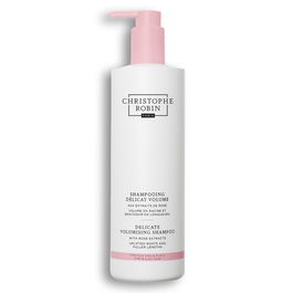 Christophe Robin Champú Volume A La Rose 500 ml - Champú Voluminizador para Cabello Fino y Liso con Extractos de Rosa