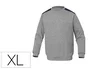 Deltaplus Sudadera Sweat Olino con Refuerzo en Espalda y Codos Gris Talla XL