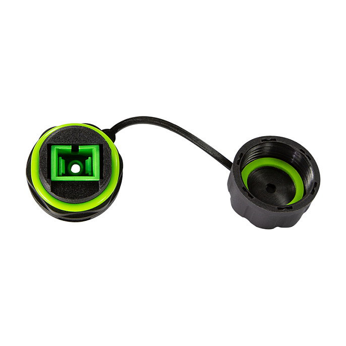 LogiLink Conector de fibra óptica simplex SC para exteriores con tapón antipolvo LogiLink Conector de fibra óptica simplex SC para exteriores con tapón antipolvo