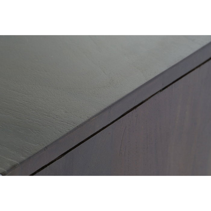 DKD Home Decor Rombo Gold Mueble TV Moderno Marrón Dorado 140 x 55 x 40 cm Acacia Metal Puertas