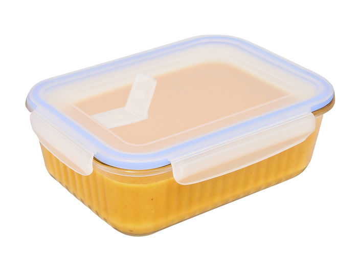 Inde Fiambrera Rectangular Hermética Textury 20.5 cm x 15.5 cm x 6.9 cm 1 L (6 Unidades)